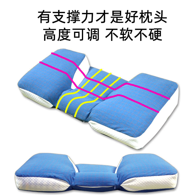 侧睡枕头侧卧颈椎修复专用睡觉枕曲度反弓变直护颈椎牵引高度可调