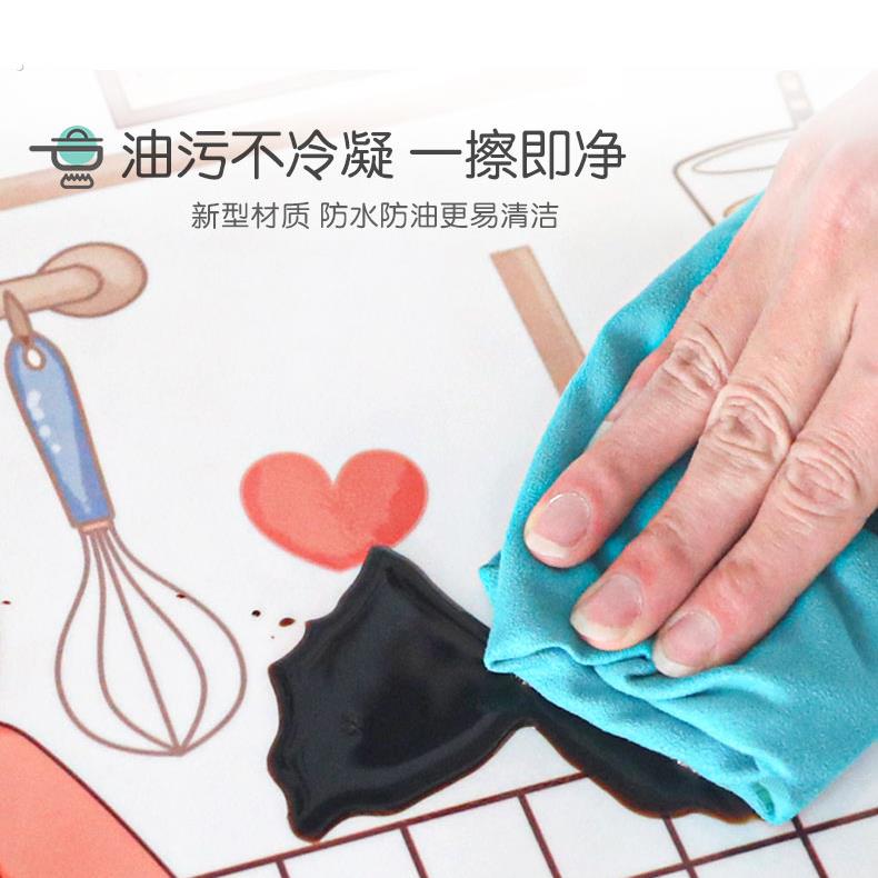 厨房透明防油贴纸瓷砖灶台防水耐高温小清新静电贴膜