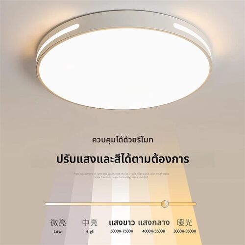 宽电压吸顶灯110V/220V无极调光超薄客厅灯护眼走廊书房LED卧室灯