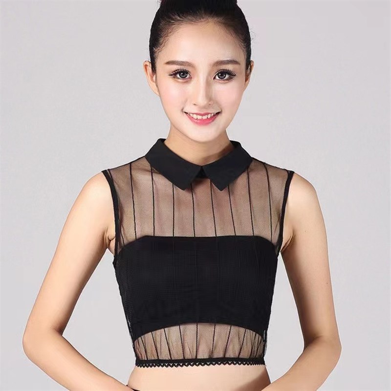 女士衣服装饰假领子女夏季百搭简约白色黑色衣领娃娃领衬衫领假领