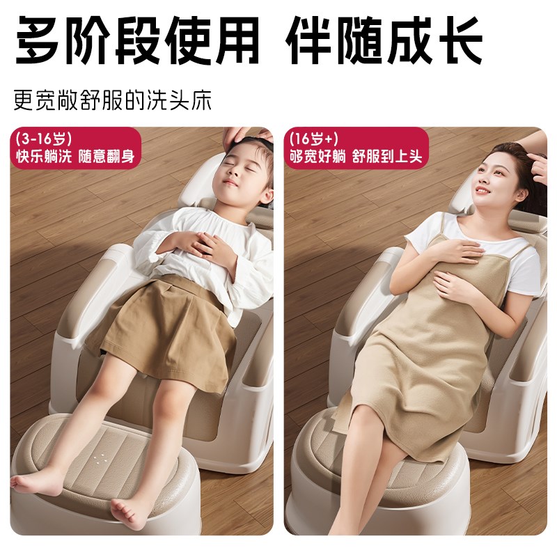 乔治熊儿童洗头椅可折叠孕妇月子洗头神器成人家用宝宝洗头床大号