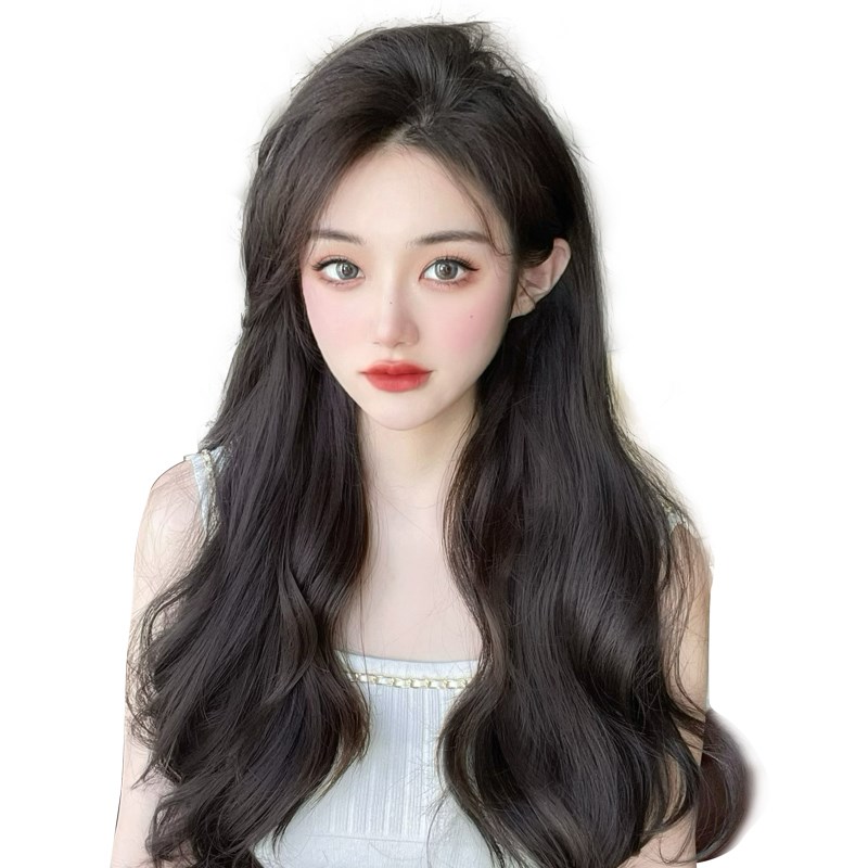 真发发片假发女长发一片式60u型大波浪卷发假发片蓬松增发量接发