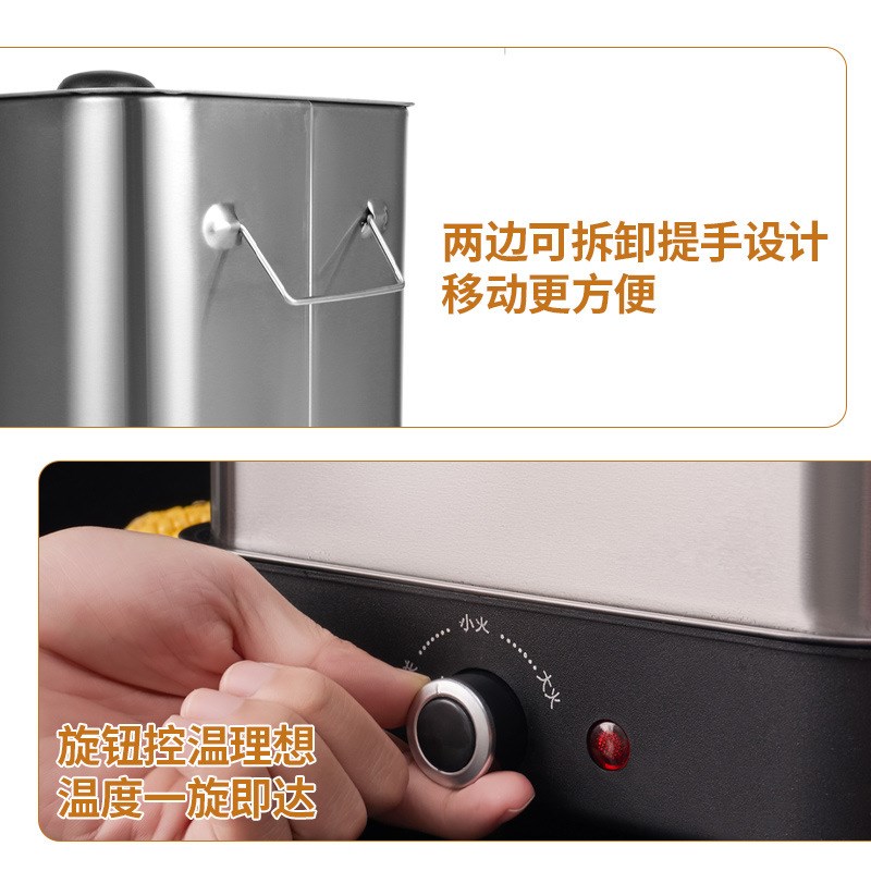 不锈钢电烤炉烧烤家用烤串机小型无烟吊炉烤肉炉室内焖烤炉电围炉