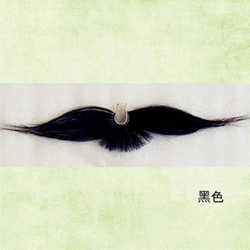 老头胡子假胡子八字胡夹胡卡胡上鼻卡唇胡须戏曲舞台仿真表演道具
