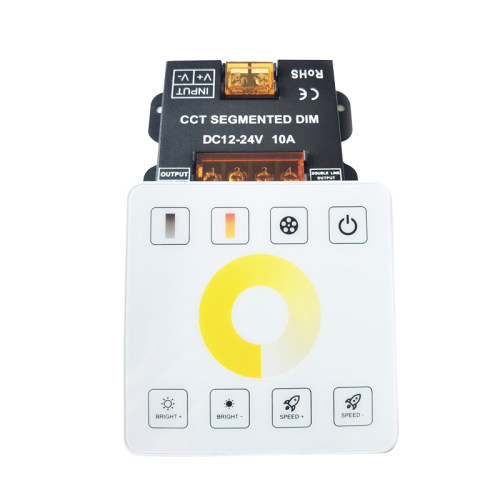 led双色温三色灯条触摸RF86型面板遥控开关调光灯带12V-24V控制器