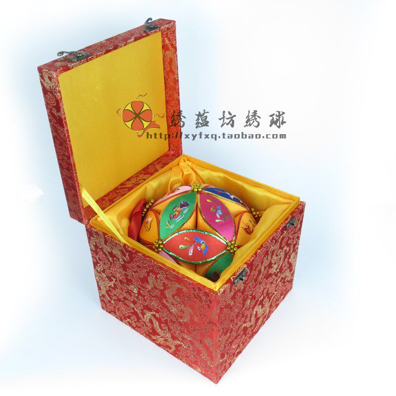 包邮精品广西靖西壮族纯手工绣球工艺品20cm30片婚庆开业装饰礼品