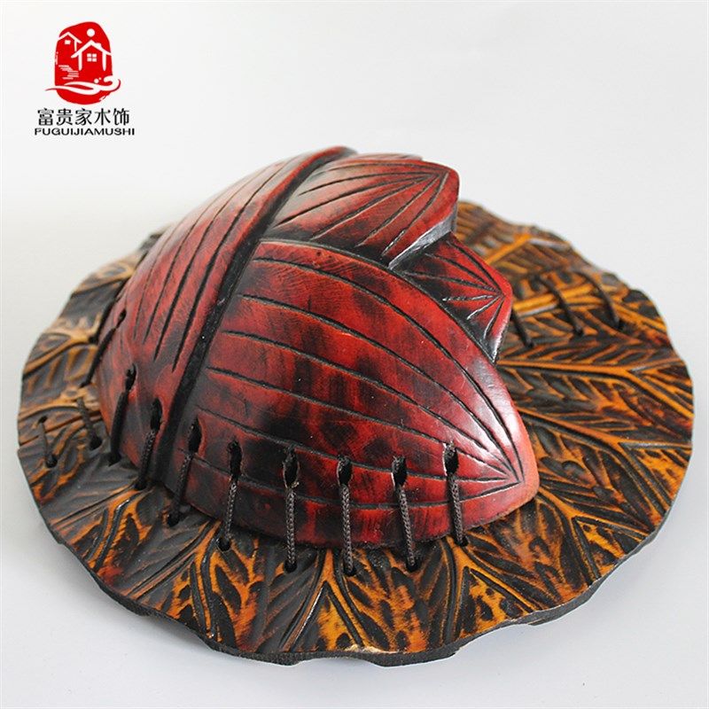 实木简约挂墙上的花瓶客厅插花墙面壁挂电视背景墙面装饰品挂件