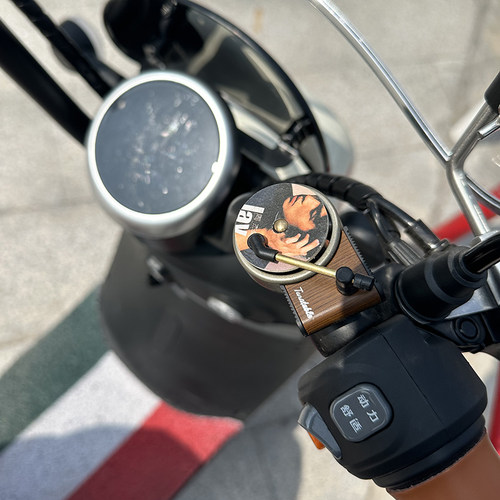 电动车装饰贴纸周杰伦自行车用品封面专辑复古小配件小车大全装备