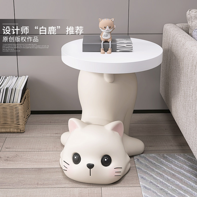 可爱猫咪茶几客厅沙发旁落地摆件家居装饰品床头柜乔迁新居礼品