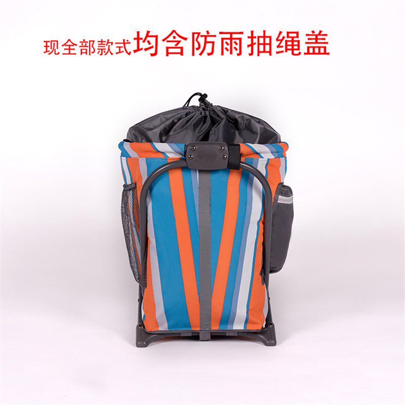 中号46公分购物背篼收纳框买菜家用背兜可折叠多功能背篓买菜宠物