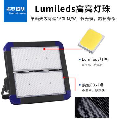 led隧道灯500W600W模组球场灯户外防水投光灯体育广场亮化照工厂