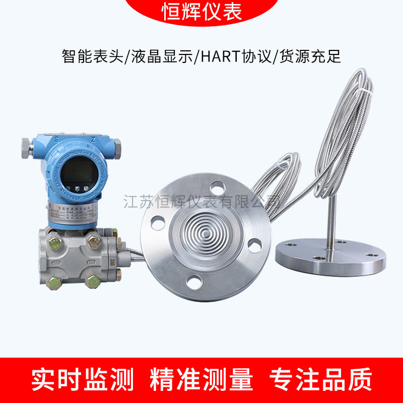 智能远传电容式隔膜式液位变送器差压双法兰液位变送器