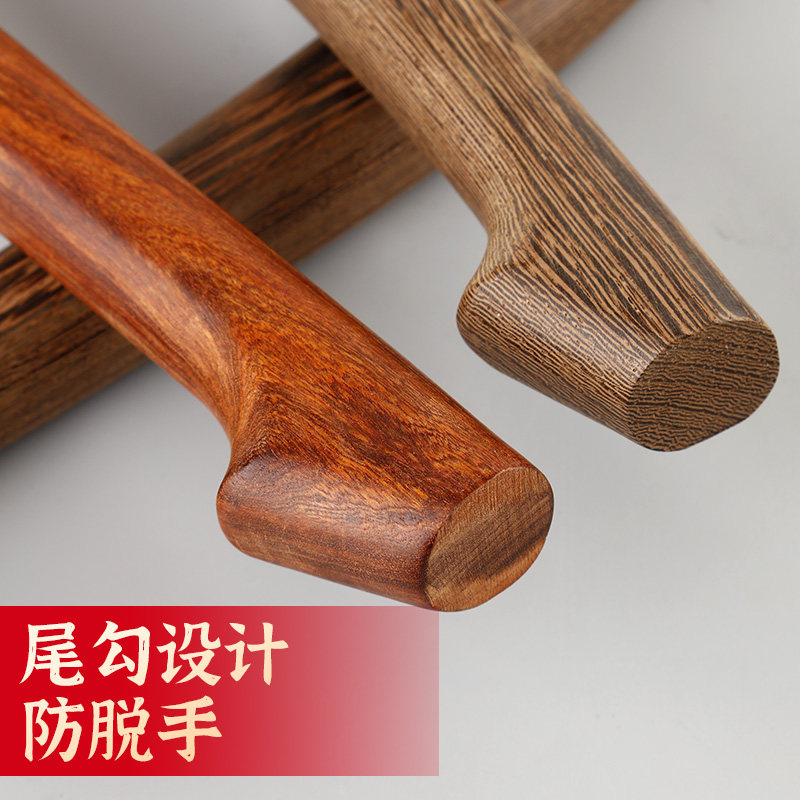 红檀木弯刀型鼓棒鼓锤一对大鼓棍小鼓槌成人专业鸡翅木敲鼓打鼓棒