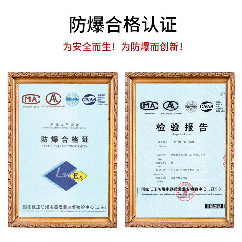 LED防爆灯亚明100W 厂房仓库加油站隧道隔爆型应急照明泛光投光灯