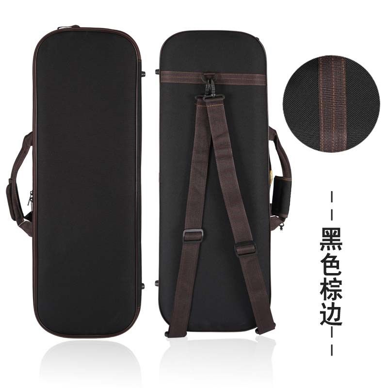 MEIDASI 小提琴箱包三角盒防震防水轻便帆布双肩背手提方盒琴盒