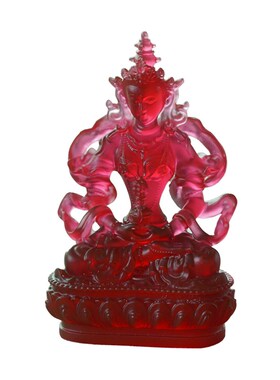 琉璃长寿佛造像摆件无量寿佛无量寿智如来佛藏传密宗佛像桌面中式