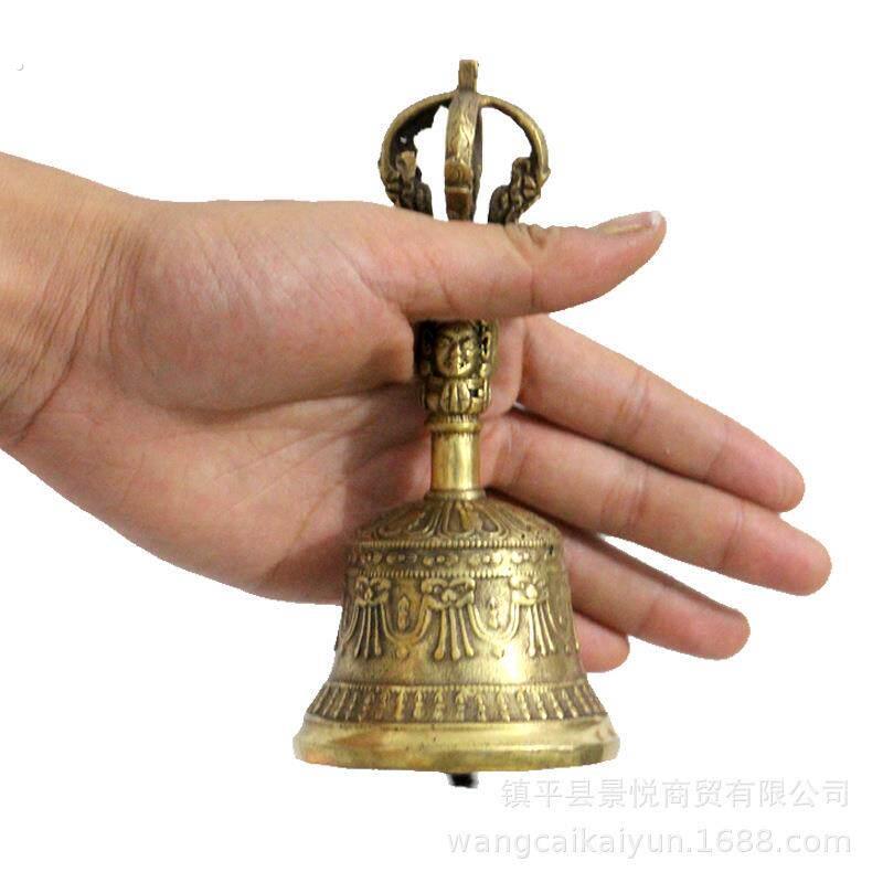铜铃铛铜手摇铃铛风铃挂饰铃铛挂件门饰挂门家居装饰摆设大号