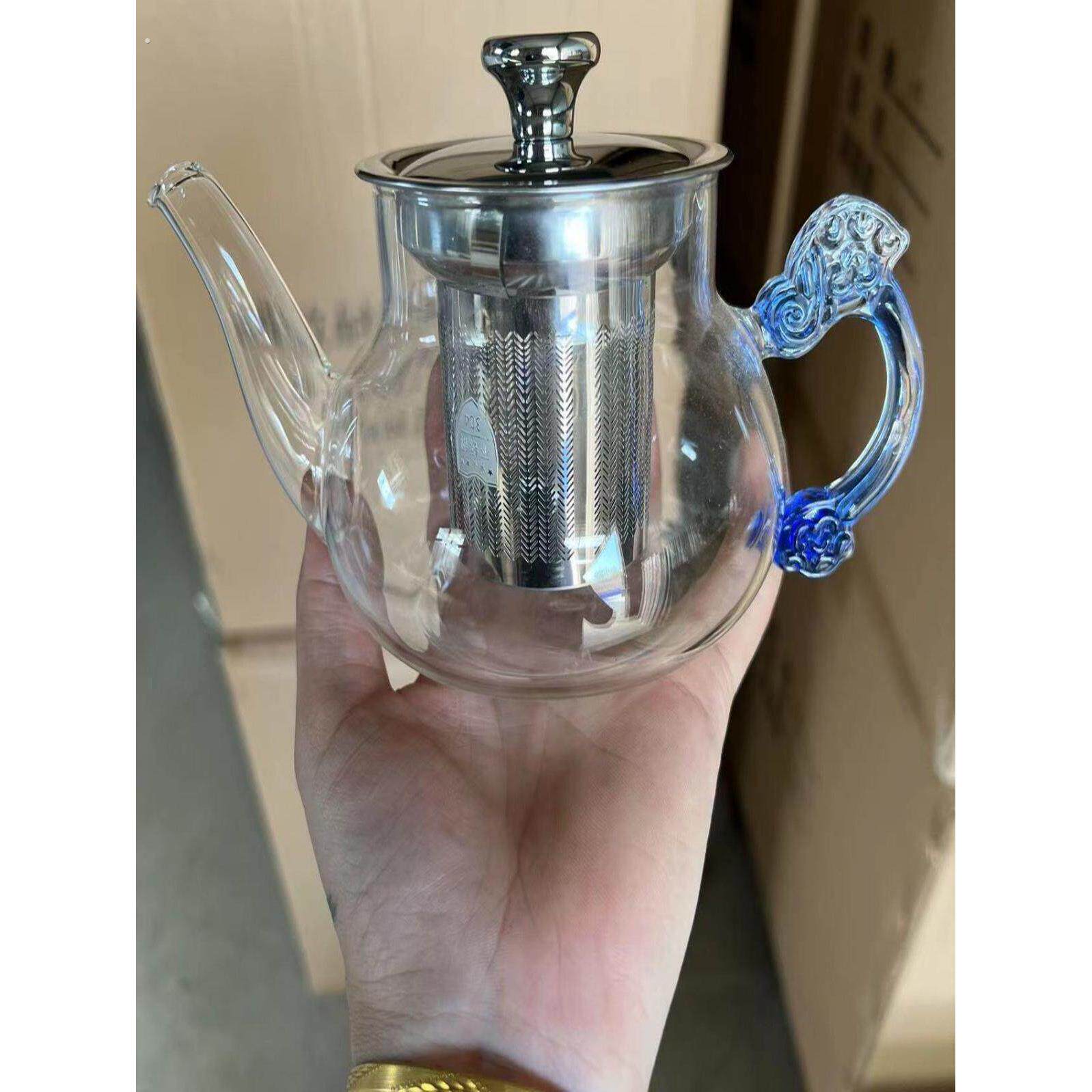 沏茶耐热泡茶高温家用玻璃泡茶壶小号户外神器煮茶水壶大容量大号