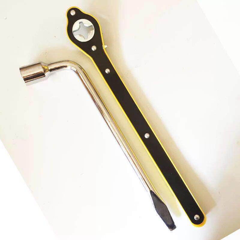 轿车载千斤顶省力扳手摇手轮胎套筒车用十字换胎专用工具配件