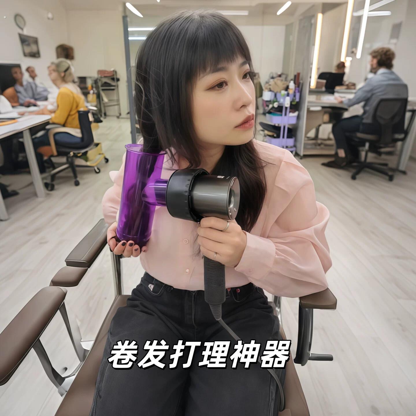 卷发神器吹风机卷发烘干罩大号龙卷风卷发器烫发风筒懒人造型打理