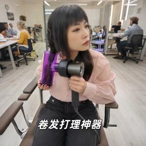 卷发神器吹风机卷发烘干罩大号龙卷风卷发器烫发风筒懒人造型打理