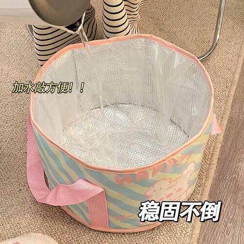 可折叠旅行泡脚袋家用养生便携式学生宿舍儿童洗脚盆保温泡脚桶