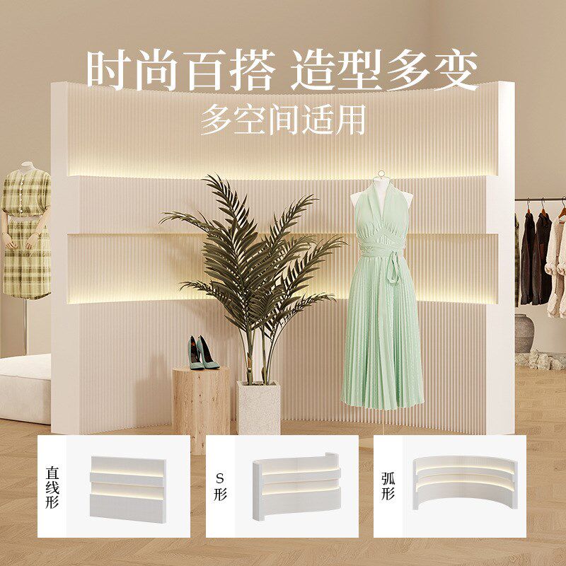 十八纸微光风琴纸墙艺术美感百搭屏风双层光影隔断陈列装饰背景墙