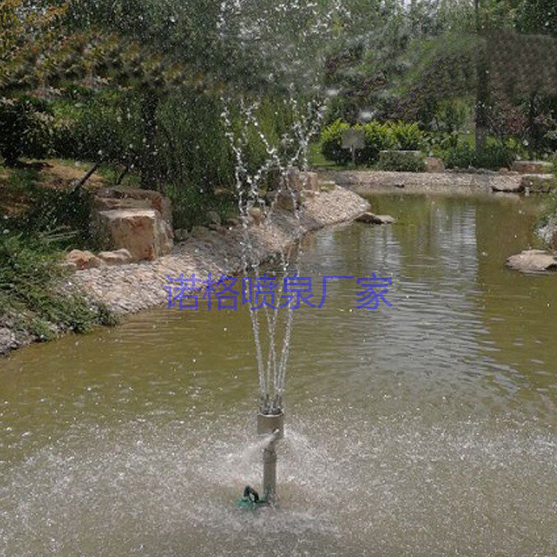 304不锈钢旋转花篮喷头DN40 50自动旋转景观水景喷泉盘龙直上水景