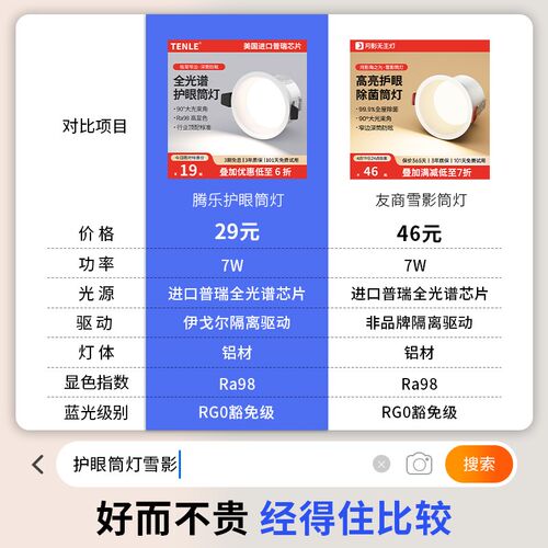 筒灯防眩深杯全光谱护眼75三色变光带记忆led嵌入式家用洞灯孔灯