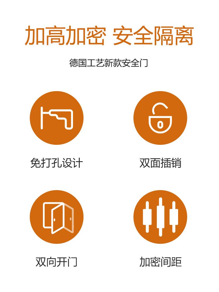 宠物围栏防猫门栏围栏免打孔猫咪栏杆防猫专用挡猫挡板栅栏隔离门