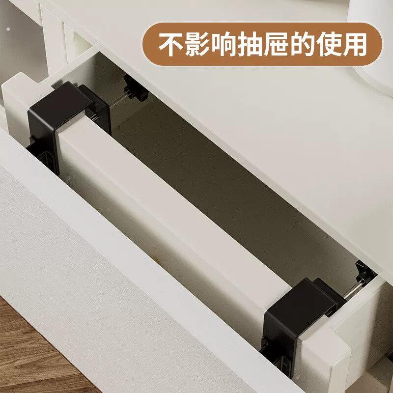 电脑宿舍桌可折叠支架面扩展延长板带抽屉缝隙侧面厨房免打孔实木