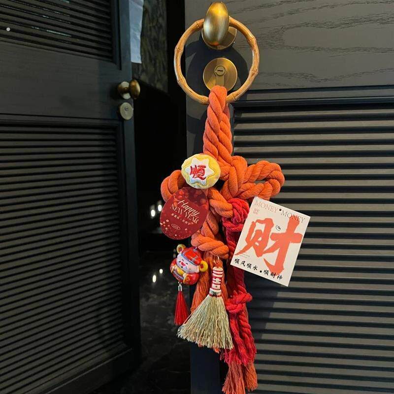 新年装饰品万字结挂饰入户门卧室房门福字中国结挂件过年春节布置