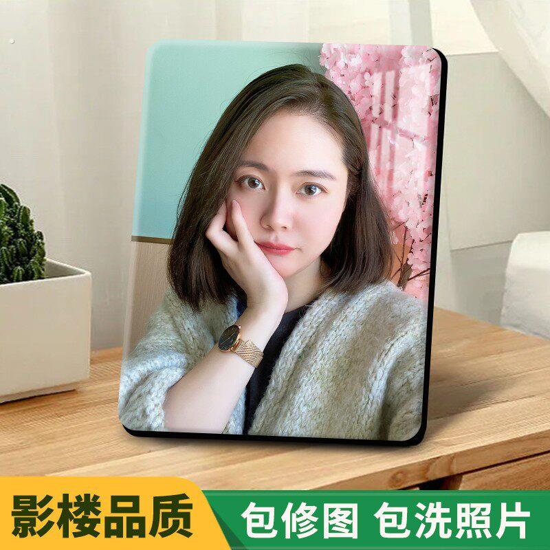 10寸大韩摆台无框影楼宝宝照婚纱照创意相框长方形简约相框摆台