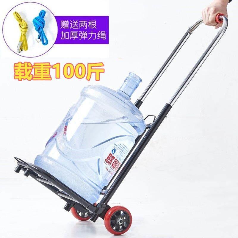 小推车拉货可折叠轻便行李车手拉车可携式购物车家用拉杆车拖拉水
