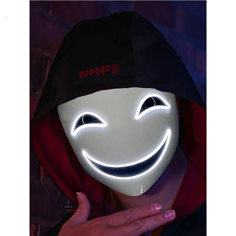 笑脸面具发光漆黑的子弹微笑蛭子影胤面具全鬼脸黑之契约者万圣节