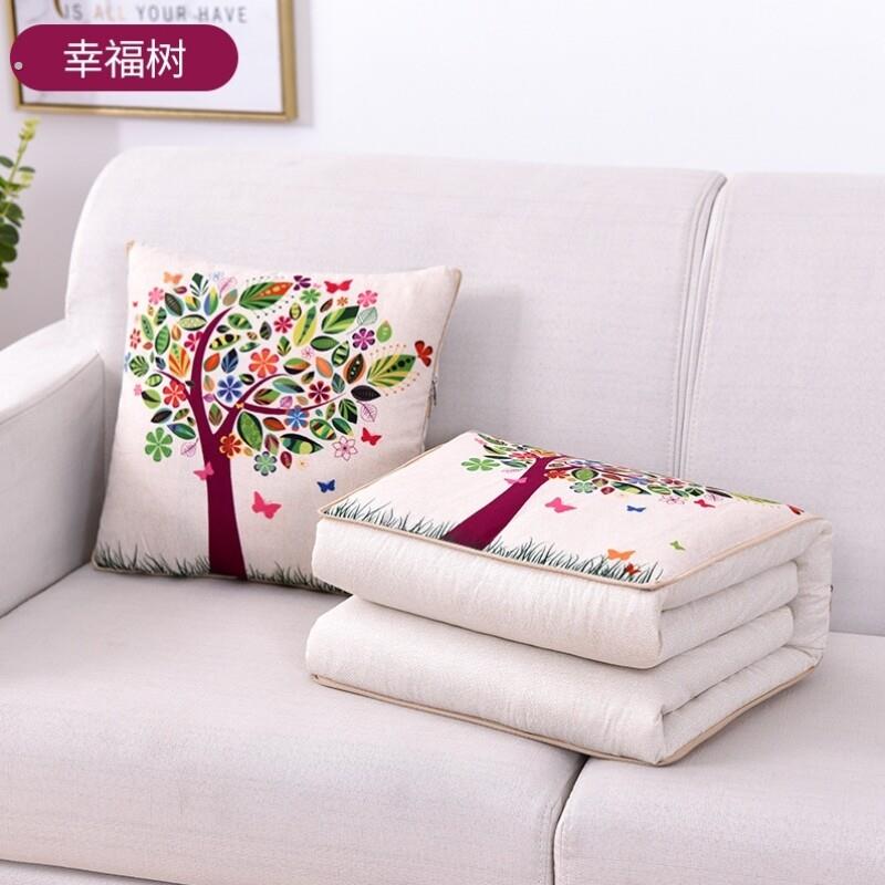 车上专用小被子汽车抱枕两用车内折叠抱枕靠垫三合一车用后排一对