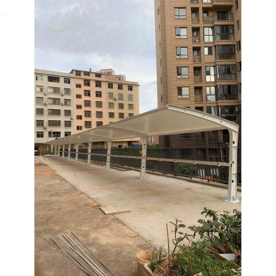 膜结构汽车棚户外停车棚遮阳棚社区电动车棚充电桩棚自行车停车棚