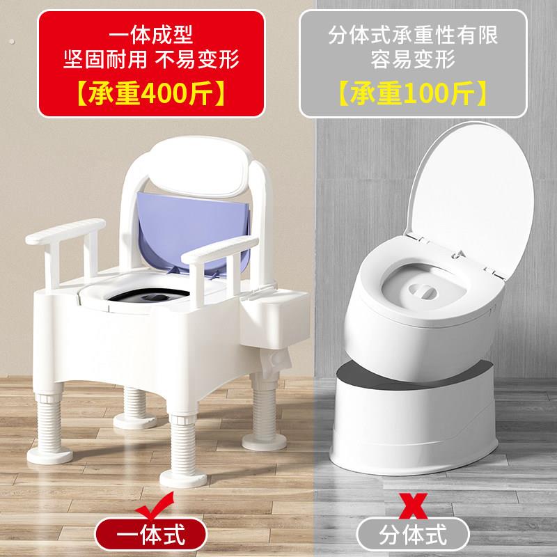老人坐便器可移动马桶孕妇尿桶家用可携式老年室内简易升降坐便椅