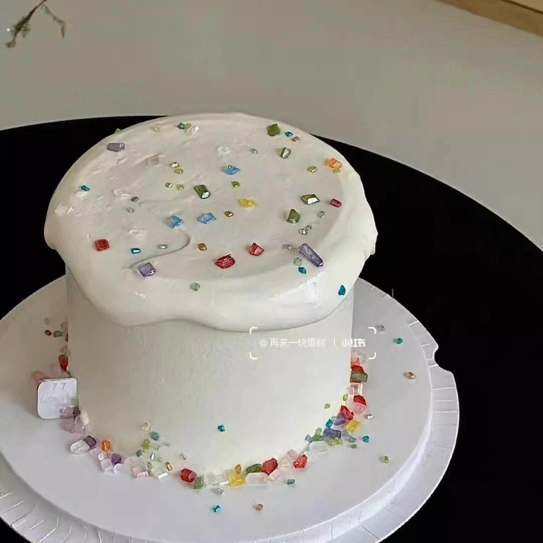 网红珍珠钻石糖彩色宝石砂糖烘焙生日甜品糖珠烘焙简约装扮