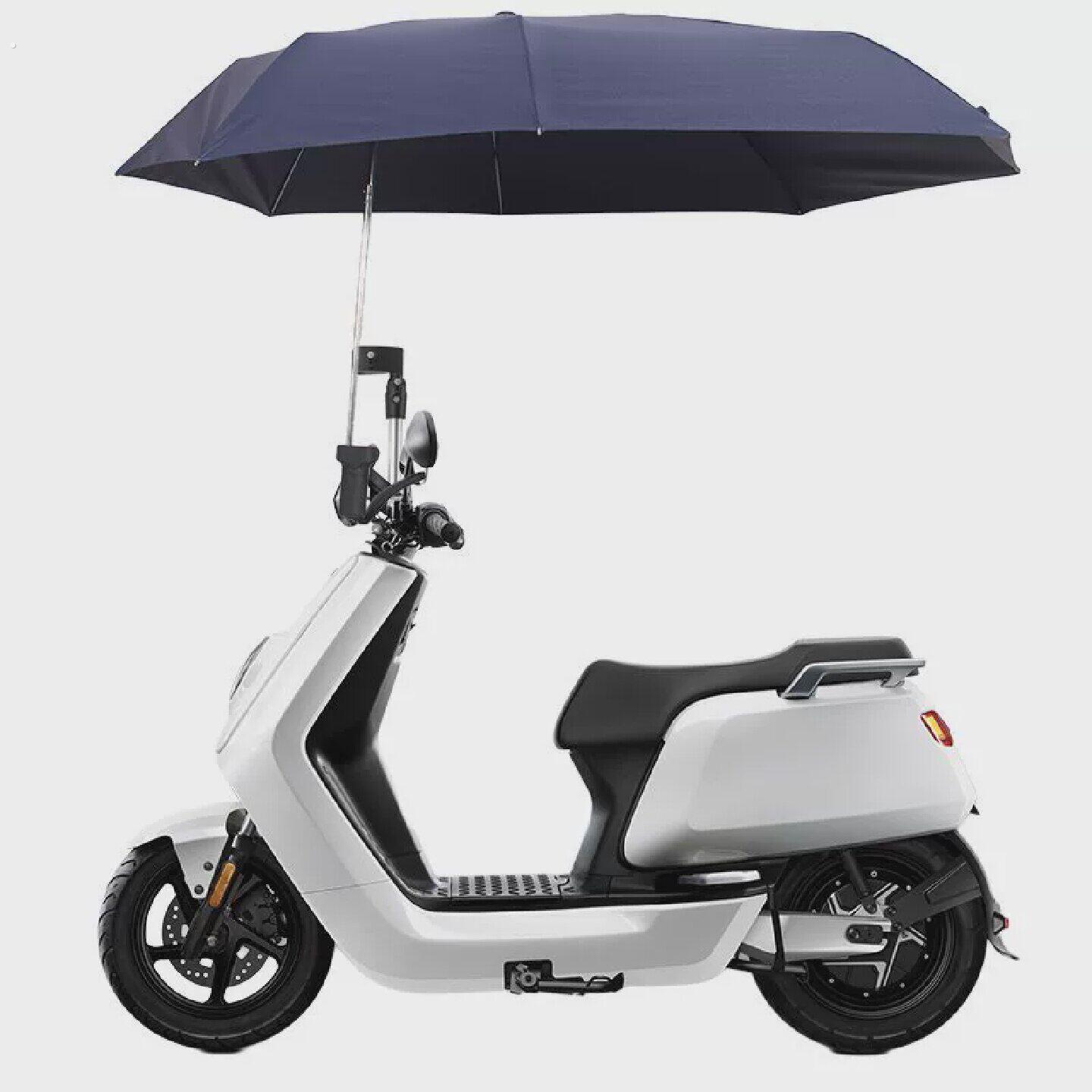 电动车暴雨专用伞电动车结实防风折叠伞异形雨伞双层加固抗风偏心