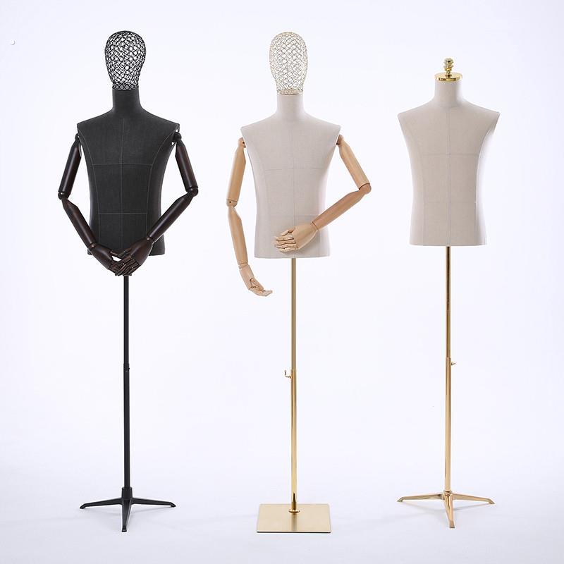 男模特道具半身西装礼服西服拍照衣架橱窗展示架服装店全身模特架