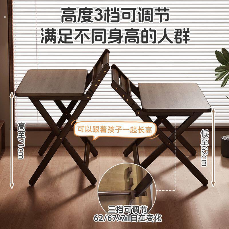 折叠书桌小户型多功能学习办公桌可折叠家用现代简约风格电脑桌大