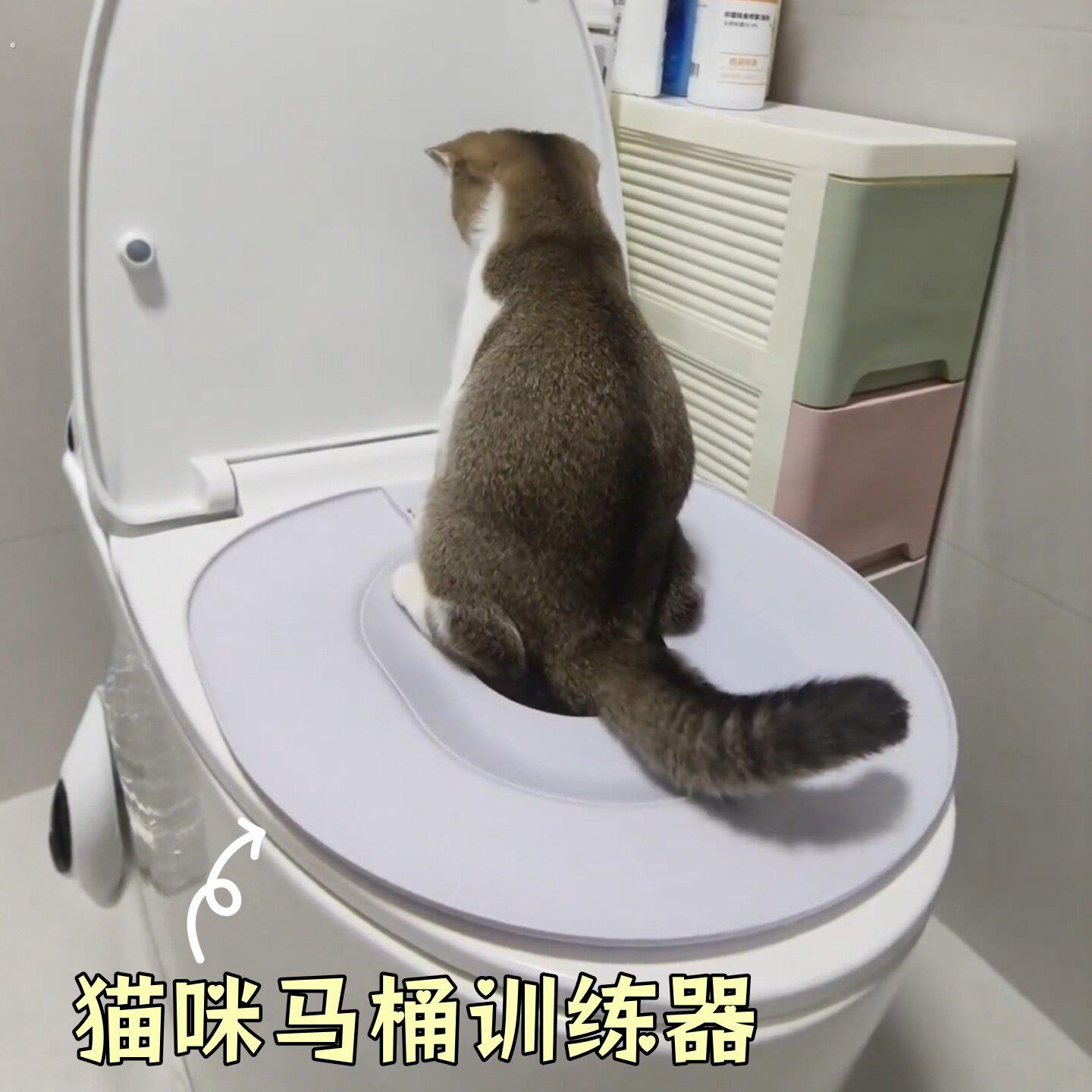 马桶猫咪拉屎辅助器防臭猫砂盆宠物防外溅猫坐便器狗狗厕所训练器
