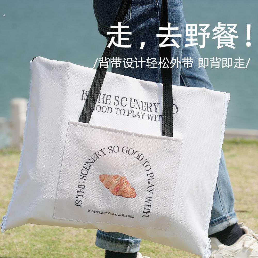可携式野餐垫防潮垫加厚户外地垫手提袋子春游音乐节露营帐篷防水