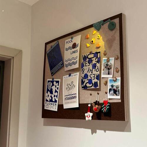 新家的100个快递 毛毡板电表箱装饰画玄关免打孔遮丑照片墙挂画