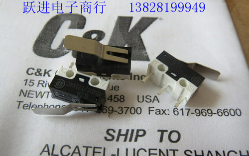 进口美国C&K 0.1A 48VDC/125VAC 银合金点鼠标开关 行程轻触开关