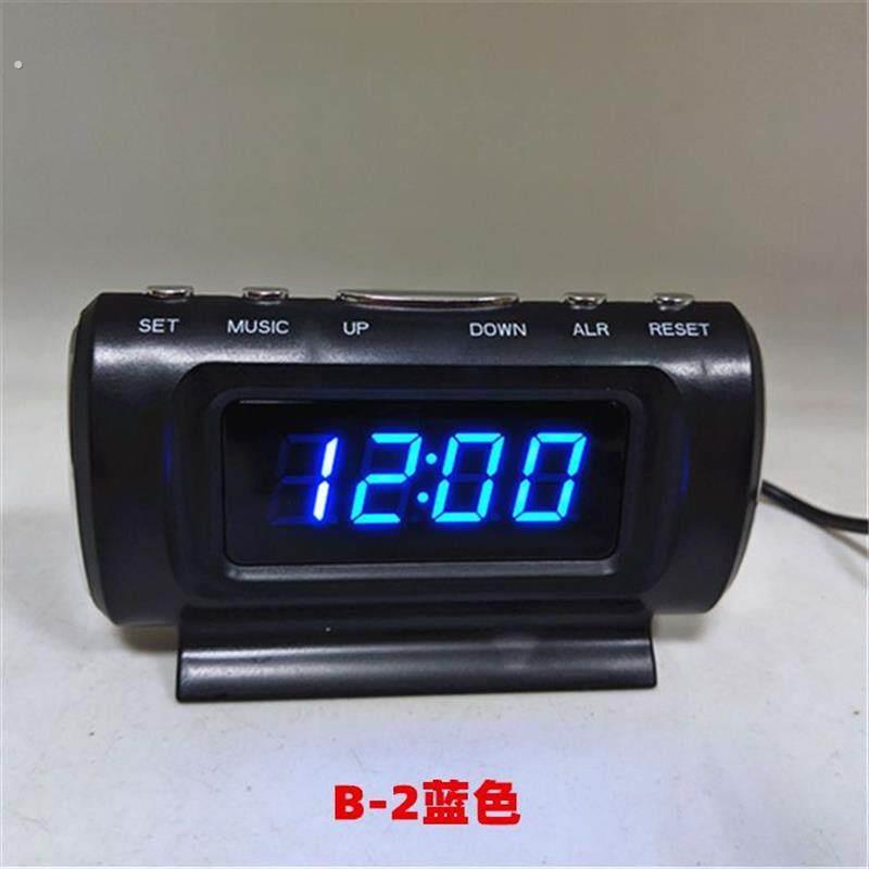 车载时用电子钟带夜光钟表车载时钟温度计车电子表车载表新品【1