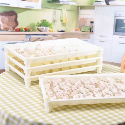 饺子盘收纳盒速冻饺冷冻饺子托盘厨房用品冰柜专冰箱专用塑料盘子