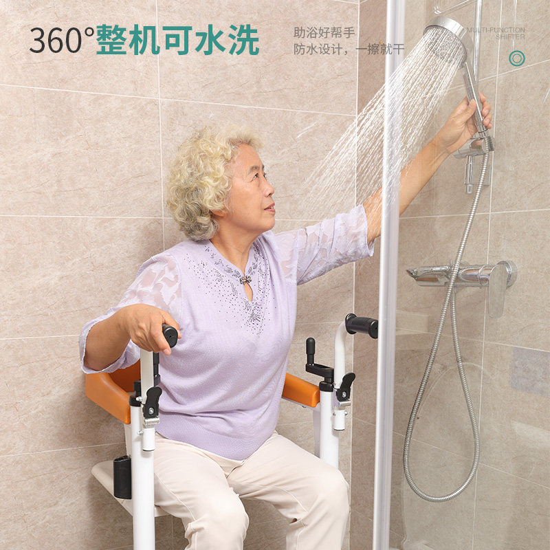 帮老适电动液压移位机残疾人护理多功能坐便手摇升降移位器洗澡椅