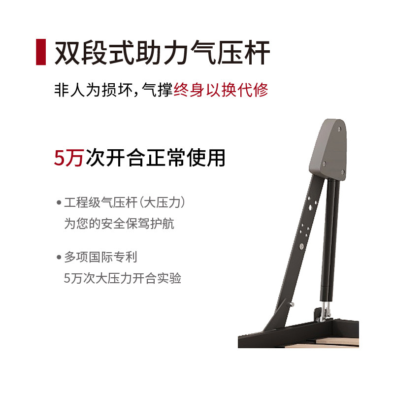 初点正翻隐形床折叠床壁床翻板床一体多功能墨菲床墙床柜五金配件